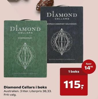 SuperBrugsen Diamond Cellars i boks tilbud