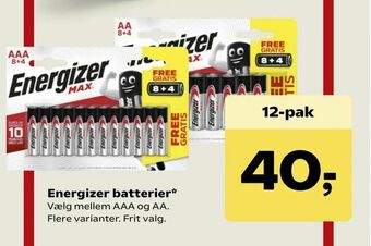 SuperBrugsen Energizer batterier tilbud