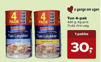 SuperBrugsen Tun 4-pak tilbud