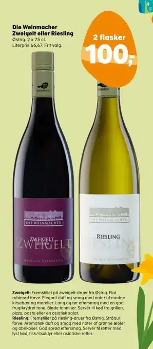 Kvickly Die weinmacher zweigelt eller riesling tilbud