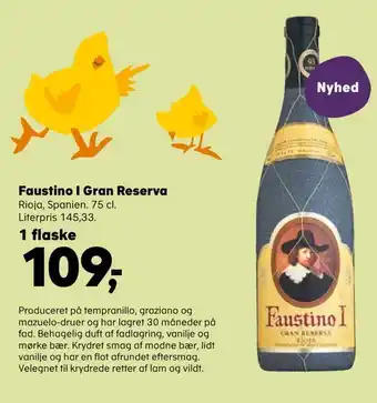 Kvickly Faustino i gran reserva tilbud