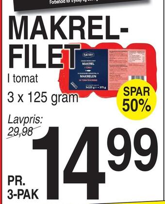 Makrelfilet