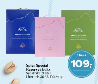 Spier special reserve i boks