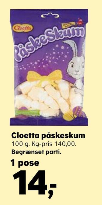 Kvickly Cloetta påskeskum tilbud