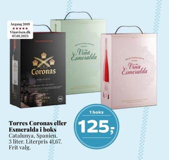 Dagli'Brugsen Torres coronas eller esmeralda i boks tilbud