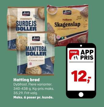 Kvickly Hatting brød tilbud