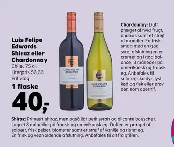 Luis felipe edwards shiraz eller chardonnay
