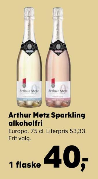 Kvickly Arthur metz sparkling alkoholfri tilbud