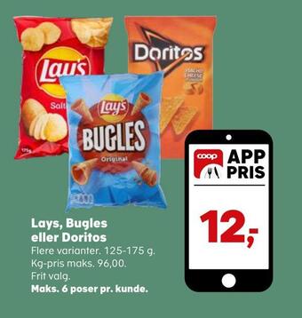 Lays, bugles eller doritos