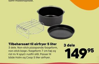 Tilbehørssæt til airfryer 5 liter