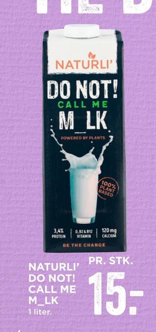 Naturli' do not! call me m_lk