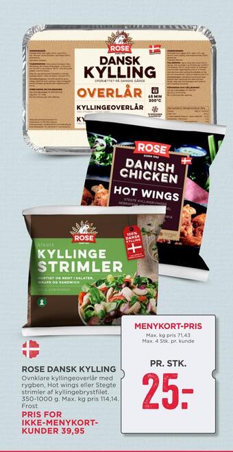 MENY Rose dansk kylling tilbud