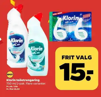 Netto Klorin toiletrengøring tilbud