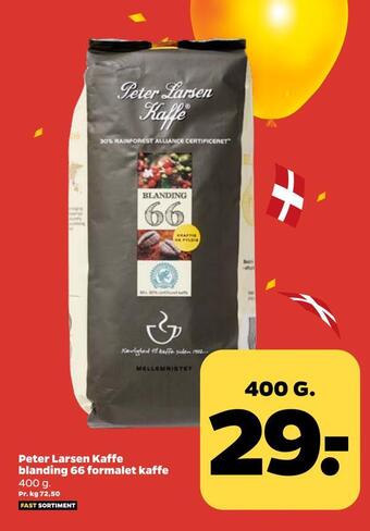 Peter larsen kaffe blanding 66 formalet kaffe