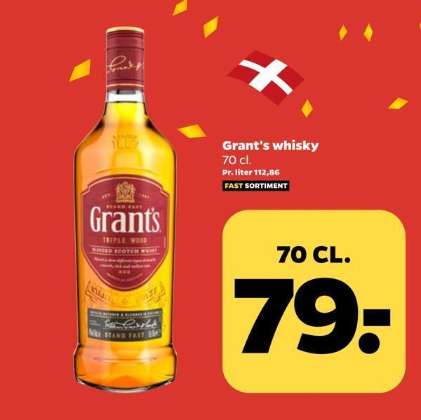 Netto Grant's whisky tilbud