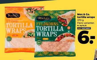 Netto Mex & co. tortilla wraps tilbud
