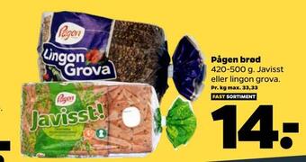 Netto Pågen brød tilbud