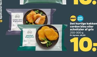 Det hurtige køkken cordon bleu eller schnitzler af gris