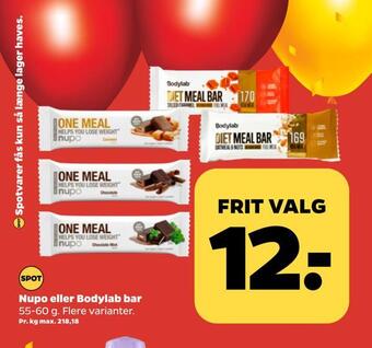 Nupo eller bodylab bar