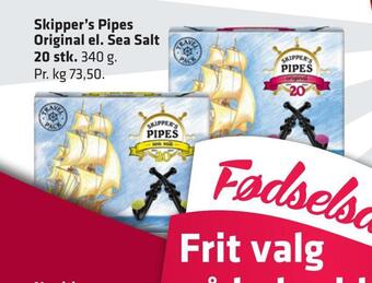 Fleggaard Skipper's pipes original el. sea salt tilbud