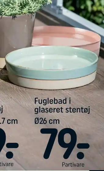 REMA 1000 Fuglebad i glaseret stentøj tilbud