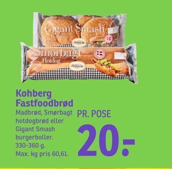 SPAR Kohberg fastfoodbrød tilbud