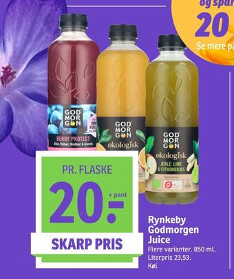 SPAR Rynkeby godmorgen juice tilbud