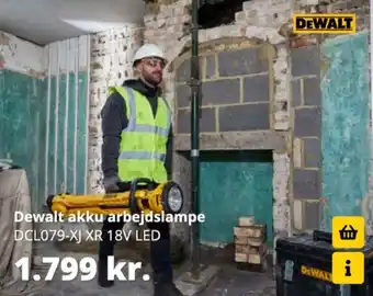 10-4 Byggecenter Dewalt arbejdslampe tilbud