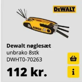 10-4 Byggecenter Dewalt unbrakonøgle tilbud