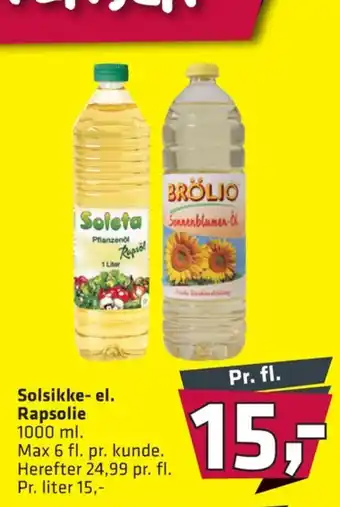 Fleggaard Brölio rapsolie tilbud
