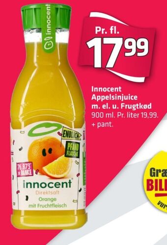 Innocent appelsinjuice med frugtkød
