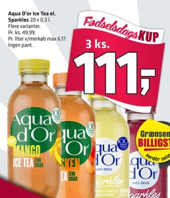 Fleggaard Aqua d'or ice tea tilbud