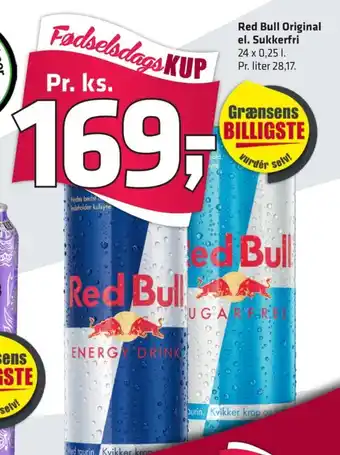 Fleggaard Red bull energidrik tilbud