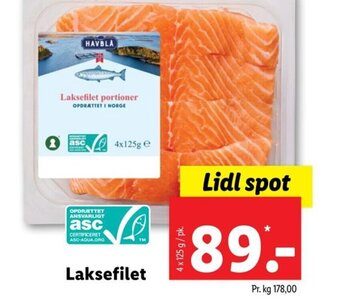 Lidl Laksefilet tilbud