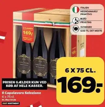 Netto Il capolavoro selezione 6 x 75 cl. tilbud