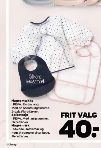 Netto Hagesmække, spisestrøje eller hagesmæk tilbud