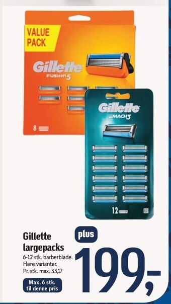 Føtex Gillette largepacks tilbud