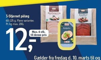Føtex 3-stjernet pålæg tilbud