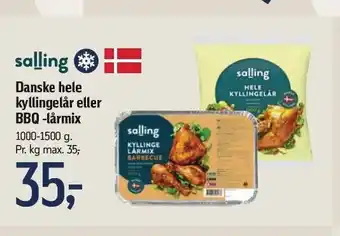 Føtex Salling danske hele kyllingelår eller bbq-lårmix tilbud