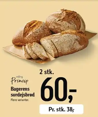 Føtex Salling princip bagerens surdejsbrød tilbud