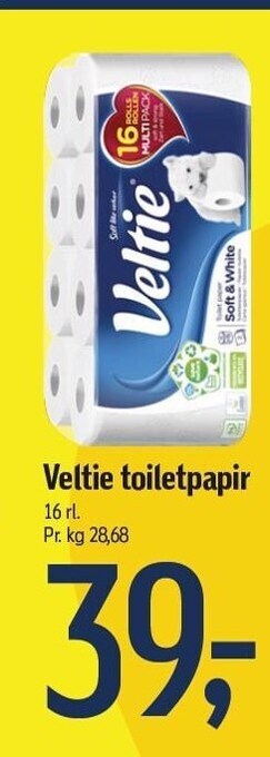Føtex Veltie toiletpapir tilbud