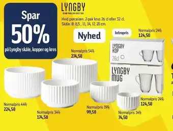 Føtex Lyngby hvid porcelæn tilbud
