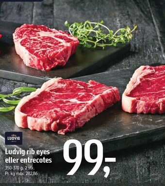 Føtex Ludvig rib eyes eller entrecotes tilbud