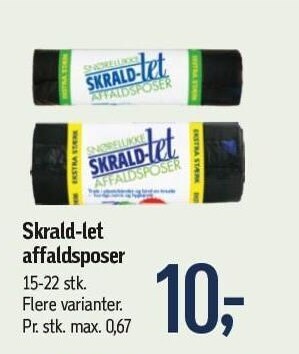 Føtex Skrald-let affaldsposer tilbud