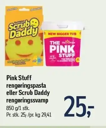 Pink stuff rengøringspasta el. scrub daddy rengøringssvamp