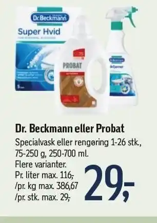 Føtex Dr. beckmann el. probat tilbud