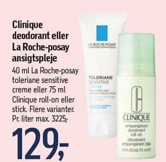 Clinique deodorant eller la roche-posay ansigtspleje