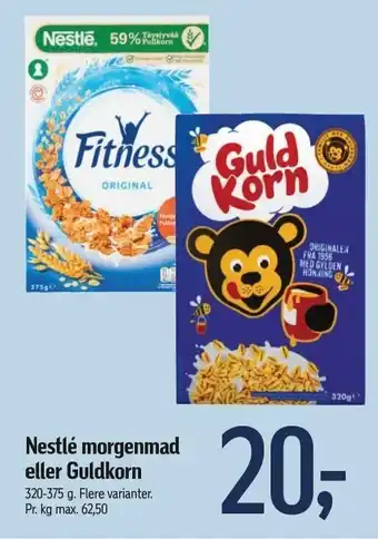 Føtex Nestle morgenmad el. guldkorn tilbud