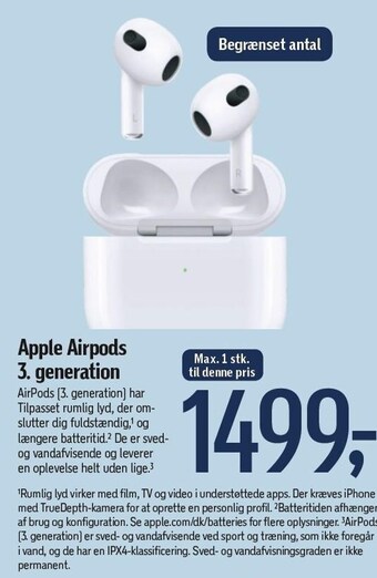 Føtex Apple airpods 3. generation tilbud