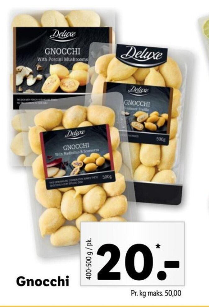 Deluxe Gnocchi tilbud hos Lidl